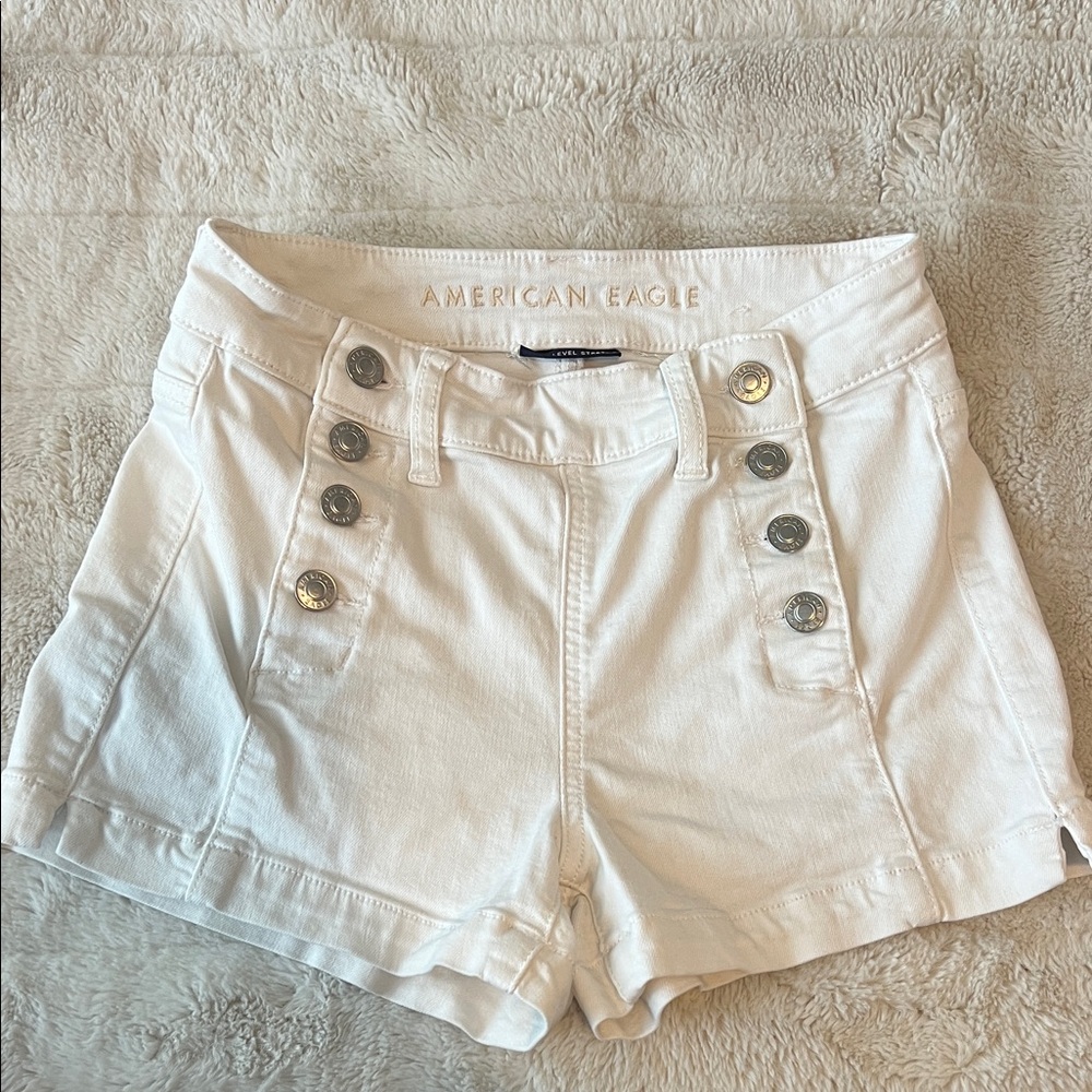 American Eagle Outfitters High Waist White Shorts